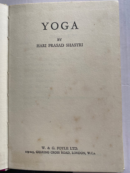 Yoga (A Foyles Handbook)  by Hari Prasad Shastri