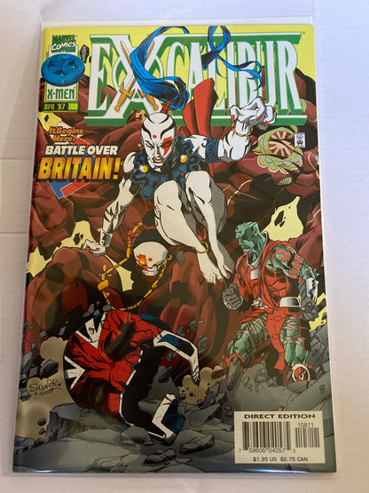 Excalibur Comic – Marvel X-Men Battle over Britain, April 1997 | Vintage