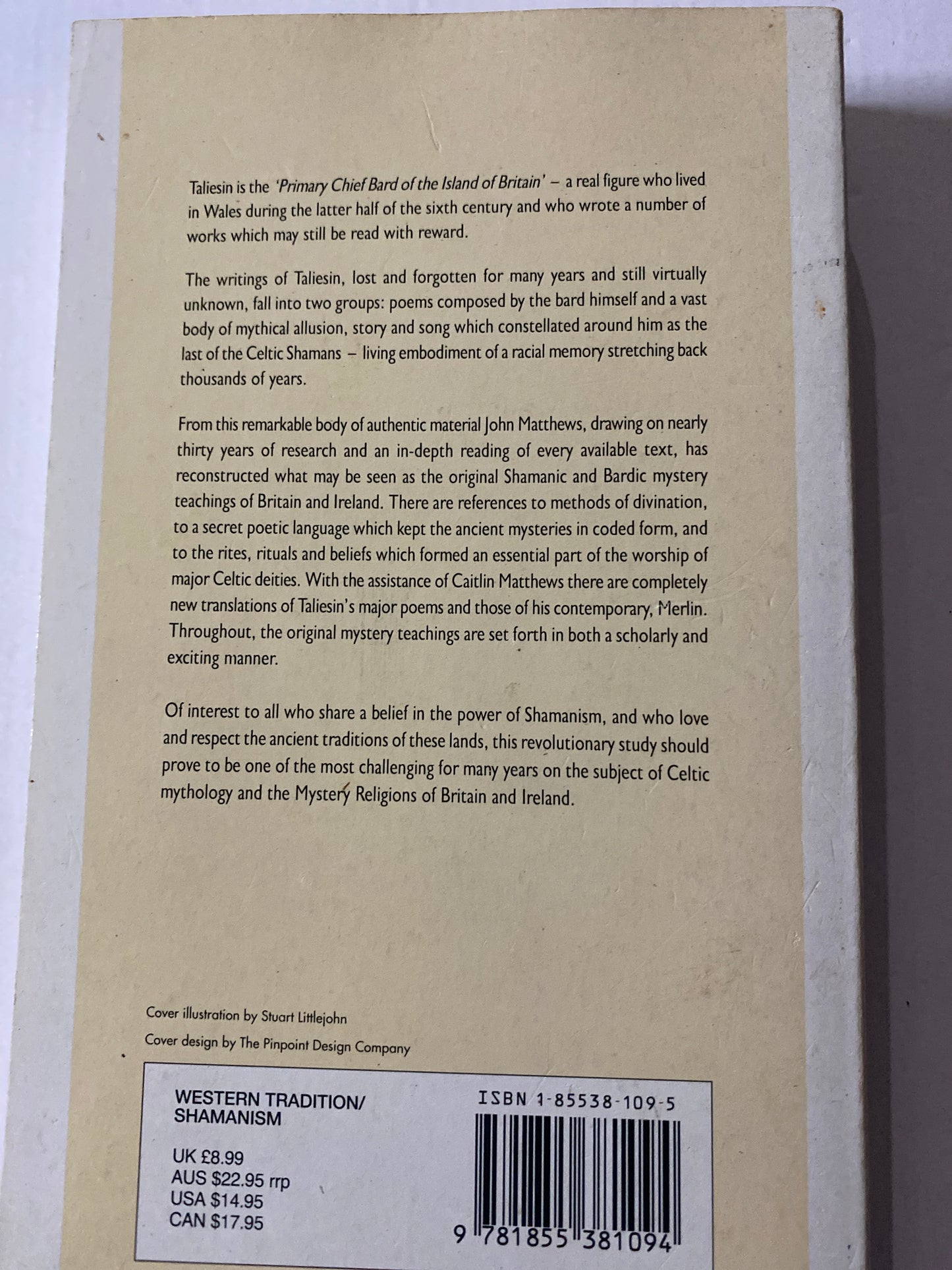 Taliesin: Shamanism and the Bardic Mysteries in Britain and Ireland by John Matthews