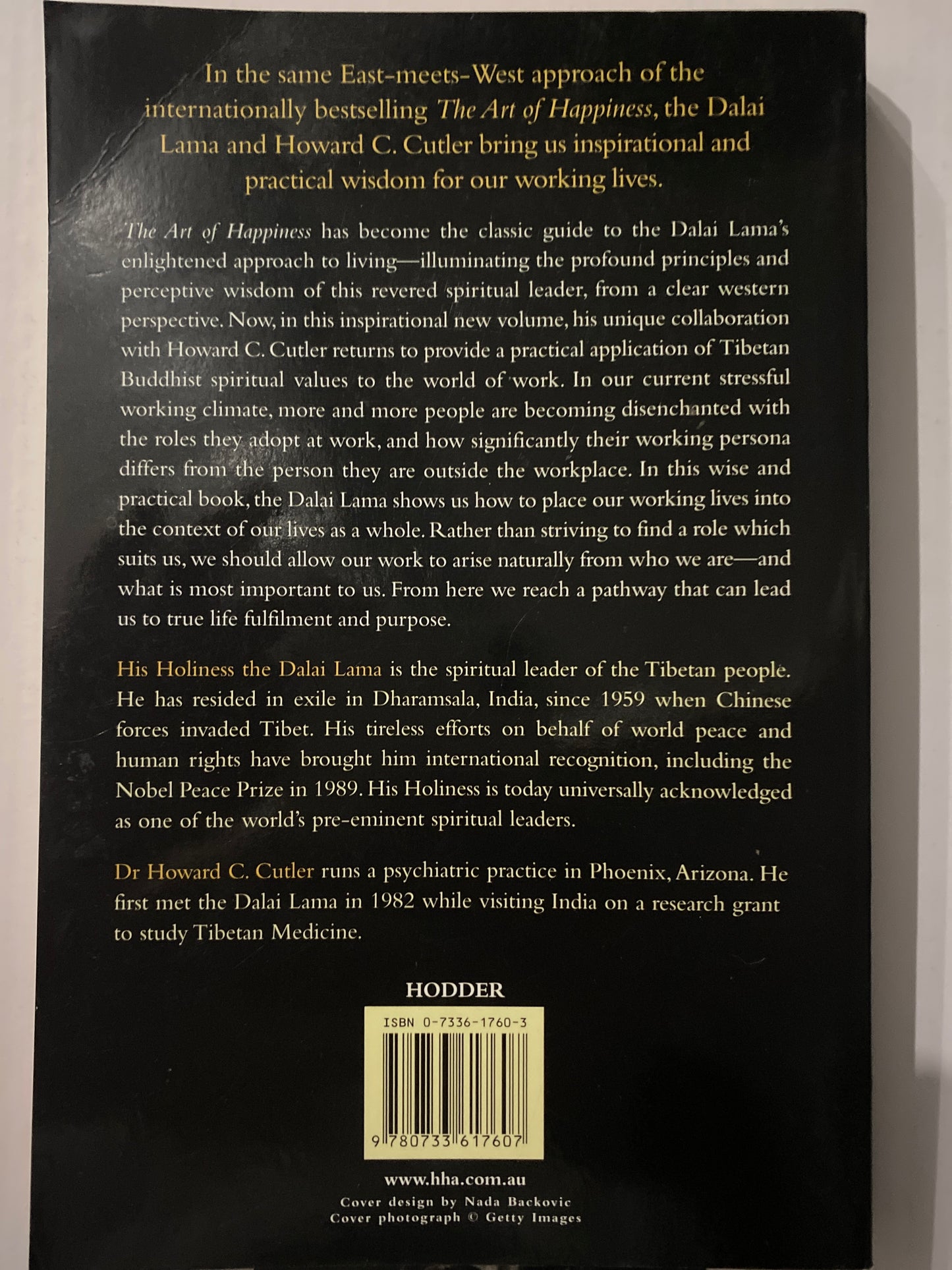 The Art of Happiness at Work by the Dalai Lama & Howard C. Cutler 2003