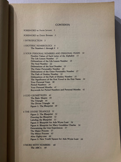 Numerology and the Divine Triangle by Faith Javane & Dusty Bunker