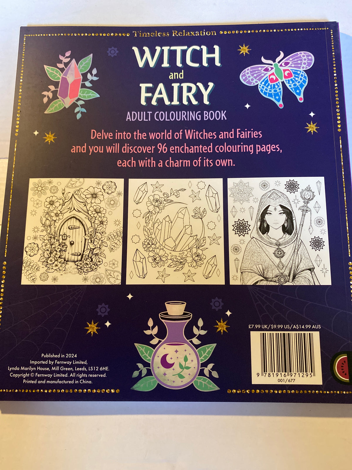 The Witch & Fairy Colouring Book for Adults