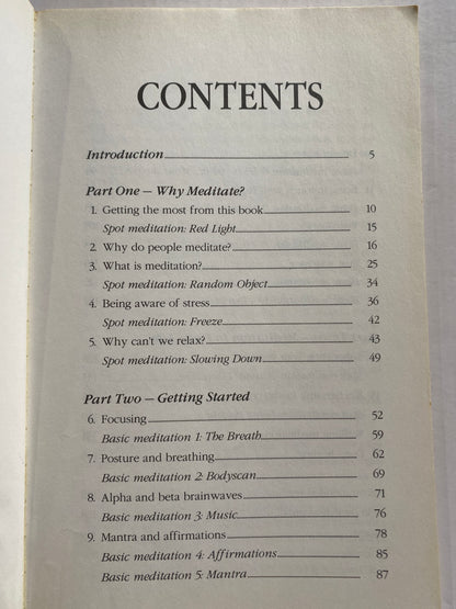Teach Yourself to Meditate by Eric Harrison