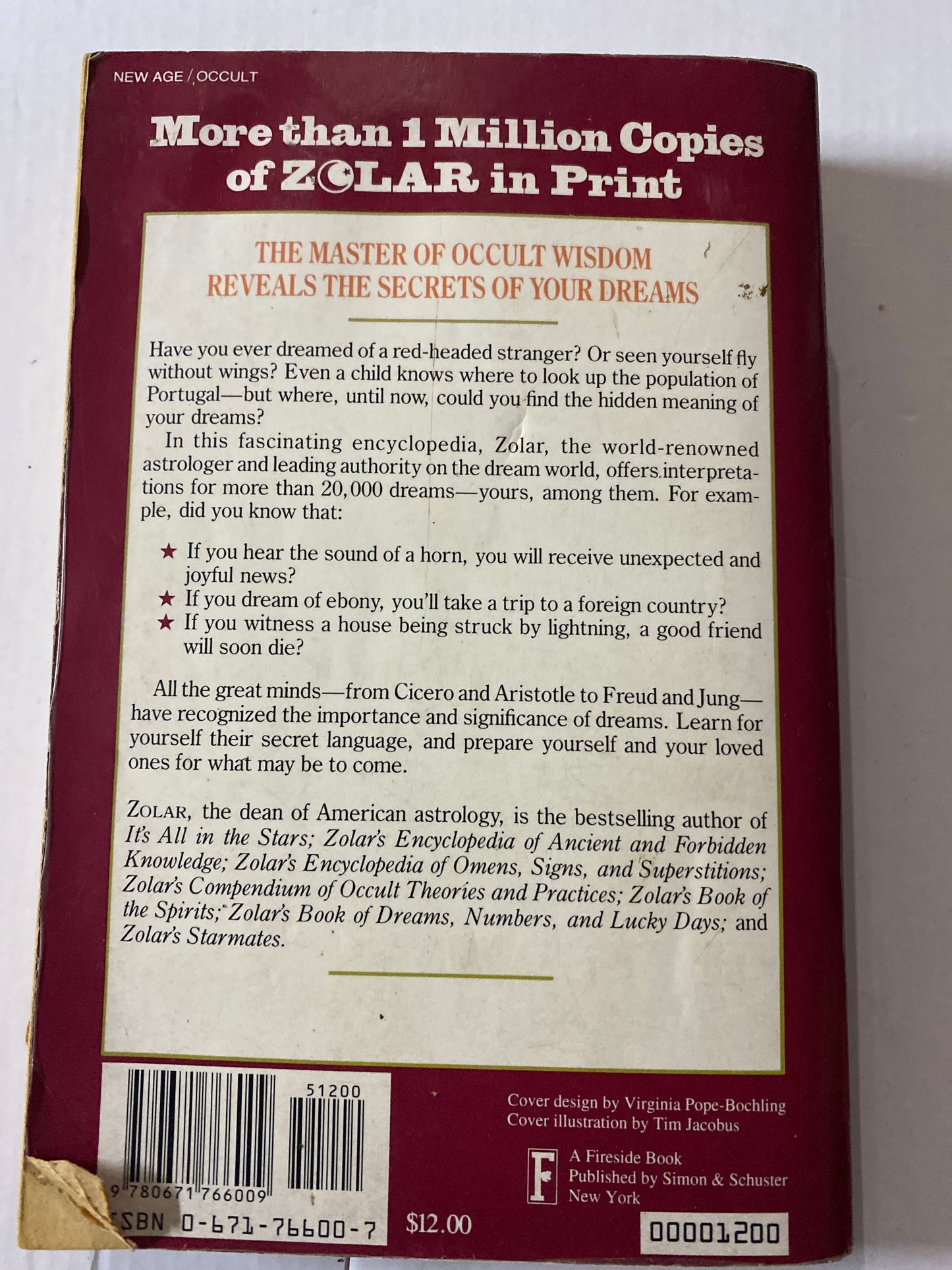 Zolar's Encyclopedia and Dictionary of Dreams by Zolar