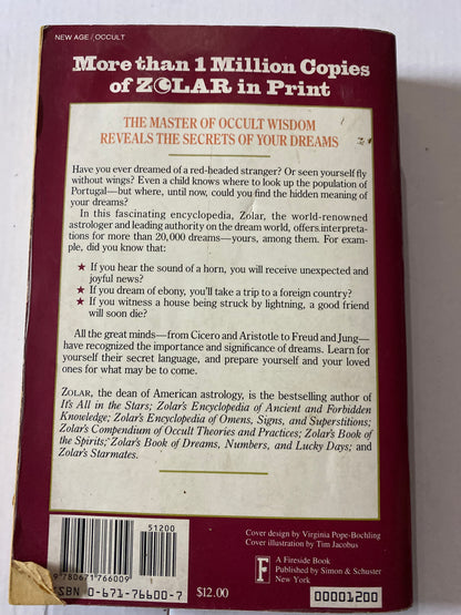 Zolar's Encyclopedia and Dictionary of Dreams by Zolar