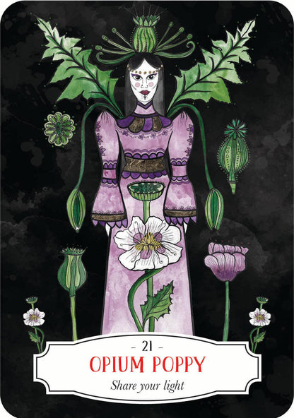 Deadly Apothecary Oracle: Poisonous Plants as Guides and Healers by Priestess Moon