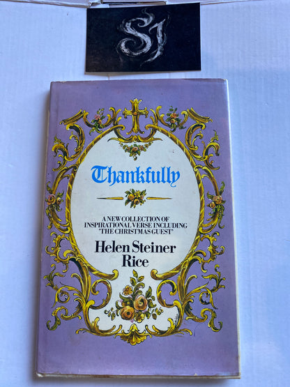 Thankfully by Helen Steiner Rice 1994 hardcover