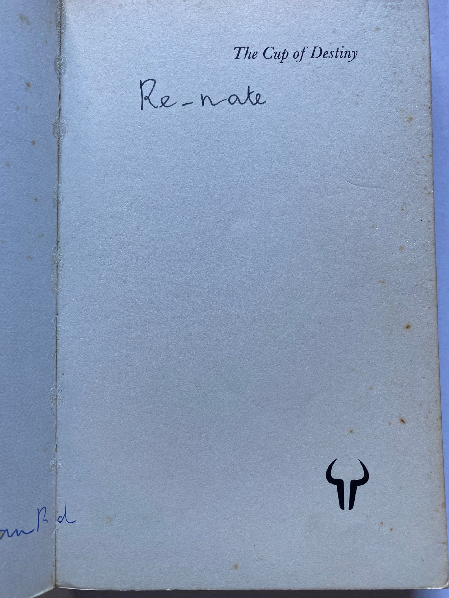 The Cup of Destiny by Trevor Ravenscroft 1981 Paperback