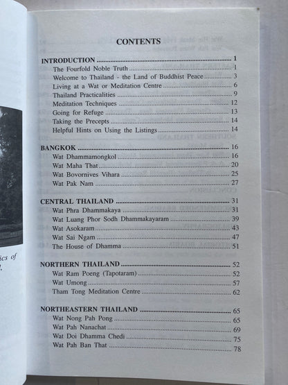 A Guide to Buddhist Monasteries and Meditation Centres in Thailand by Bill Weir