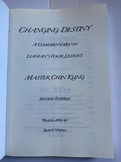 Changing Destiny: Liaofan's Four Lessons by Venerable Master Chin Kung (2nd Edition)