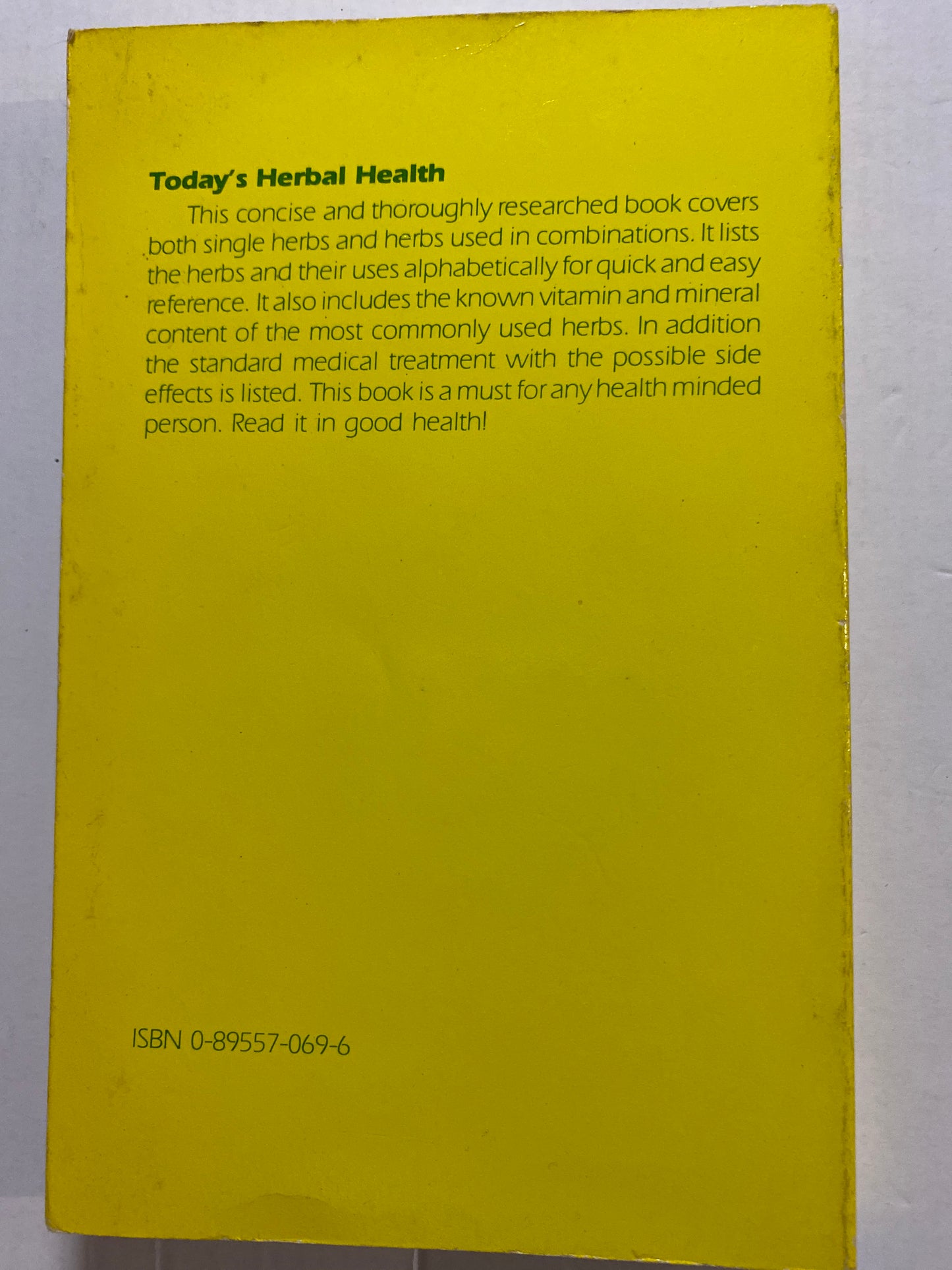 Today's Herbal Health by Louise Tenney