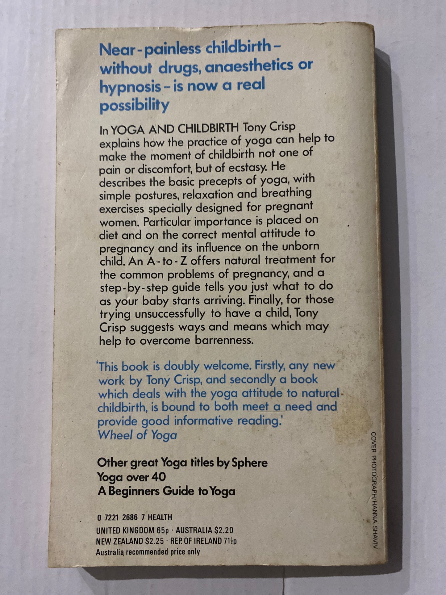 Yoga and Childbirth by Tony Crisp 1976