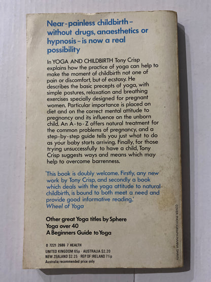 Yoga and Childbirth by Tony Crisp 1976