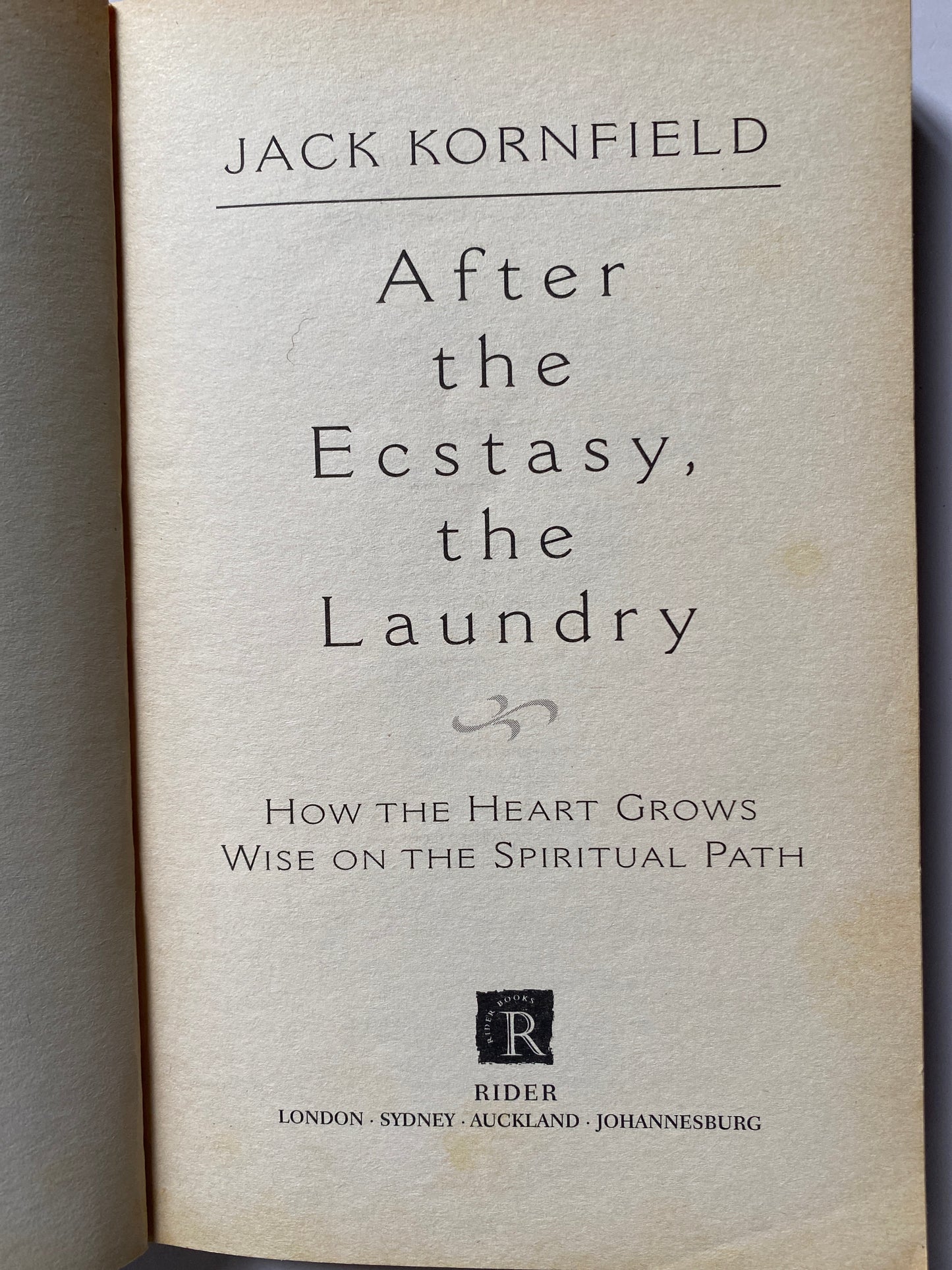 After The Ecstasy, The Laundry by Jack Kornfield
