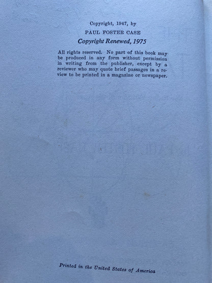 The Tarot: A Key to the Wisdom of the Ages by Paul Foster Case 1975 vintage collectors piece.