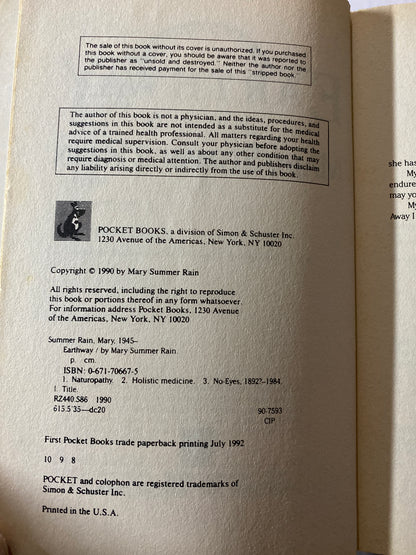 Earthway: A Native American Visionary's Path to Total Mind, Body, and Spirit Health by Mary Summer Rain