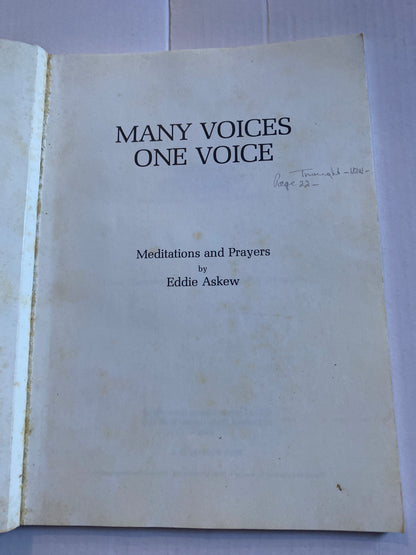 Many Voices, One Voice: Meditations and Prayers by Eddie Askew