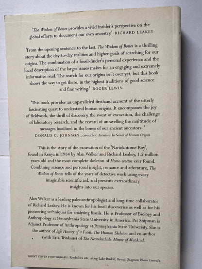 The Wisdom of Bones: In Search of Human Origins by Alan Walker (1996)