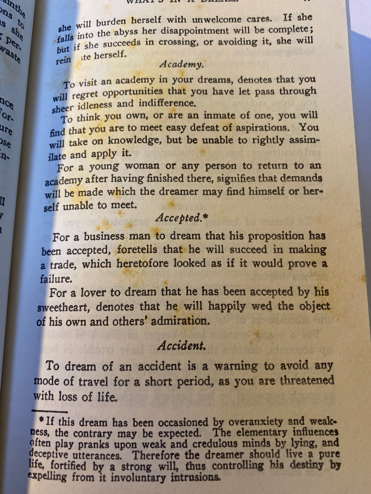 The Encyclopedia of Dreams | Pre-Loved Paperback