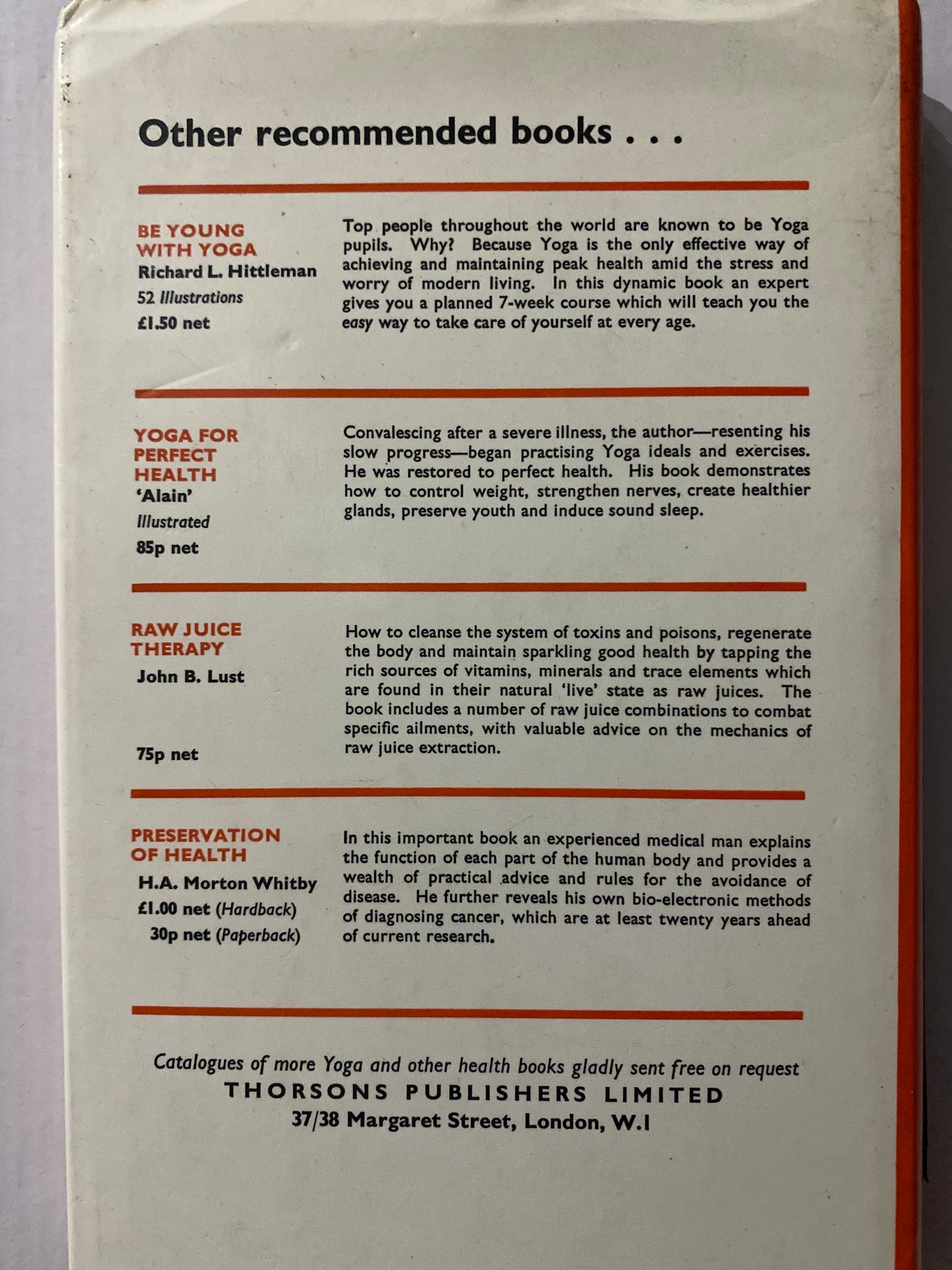 Yoga for Health and Beauty by Joan Gould