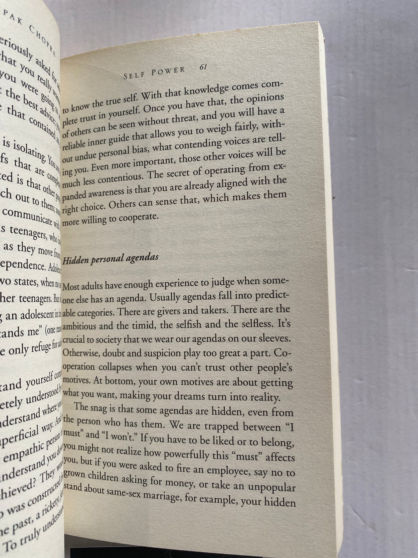 Self Power by Deepak Chopra