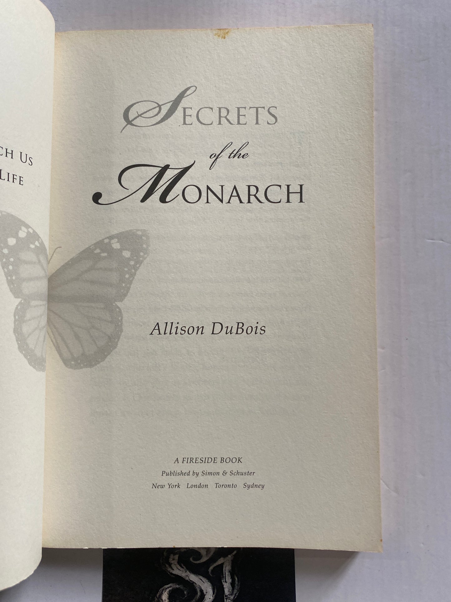 Secrets of the Monarch by Allison DuBois