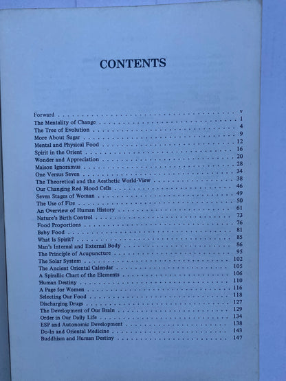 The Order of the Universe: The Teachings of Michio Kushi, Volume Three by Michio Kushi