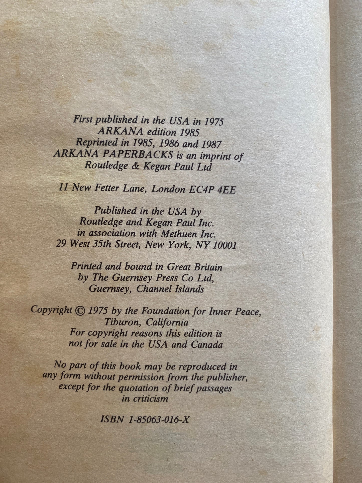 A Course in Miracles by Foundation for Inner Peace