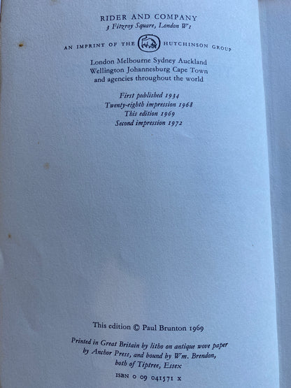 The Secret Path by Paul Brunton 1972 soft cover collectable rare