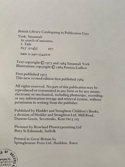 In Search of Unicorns by Susannah York