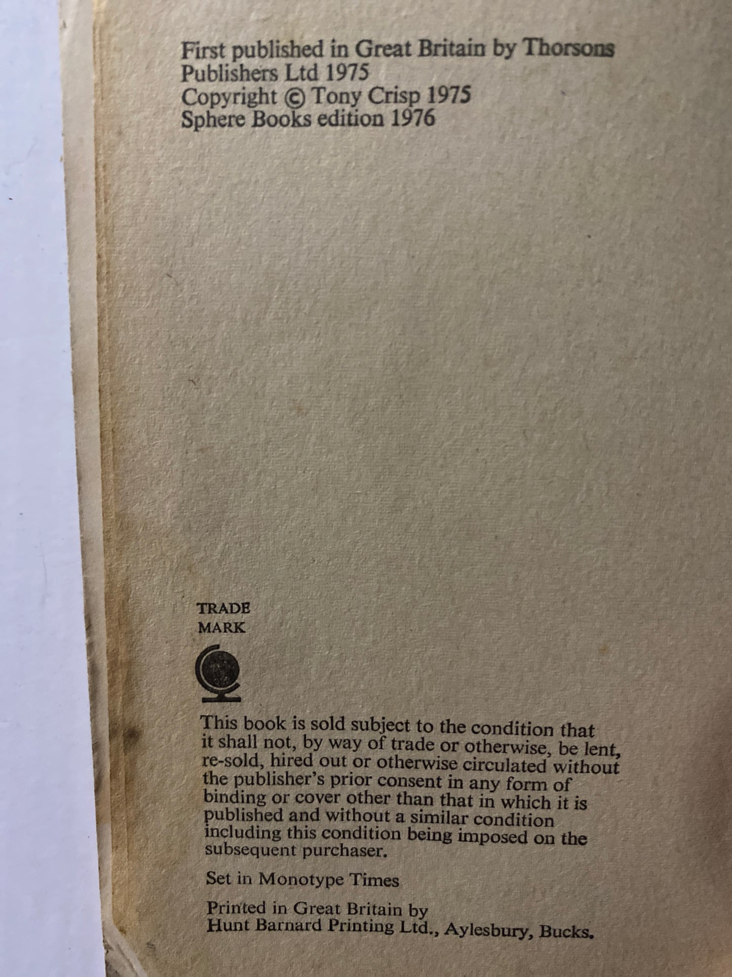 Yoga and Childbirth by Tony Crisp 1976