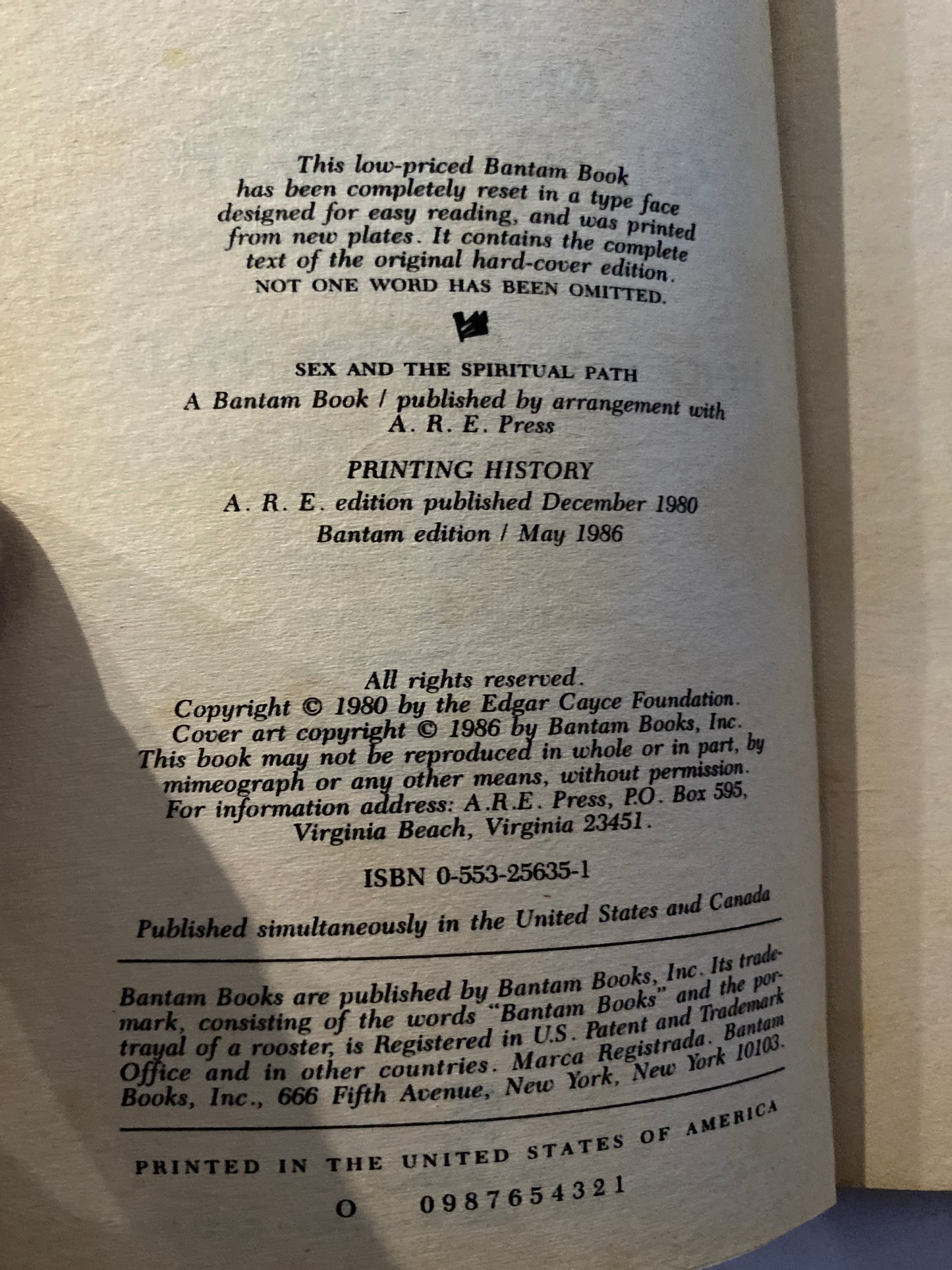 Sex and the Spiritual Path By Herbert Puryear