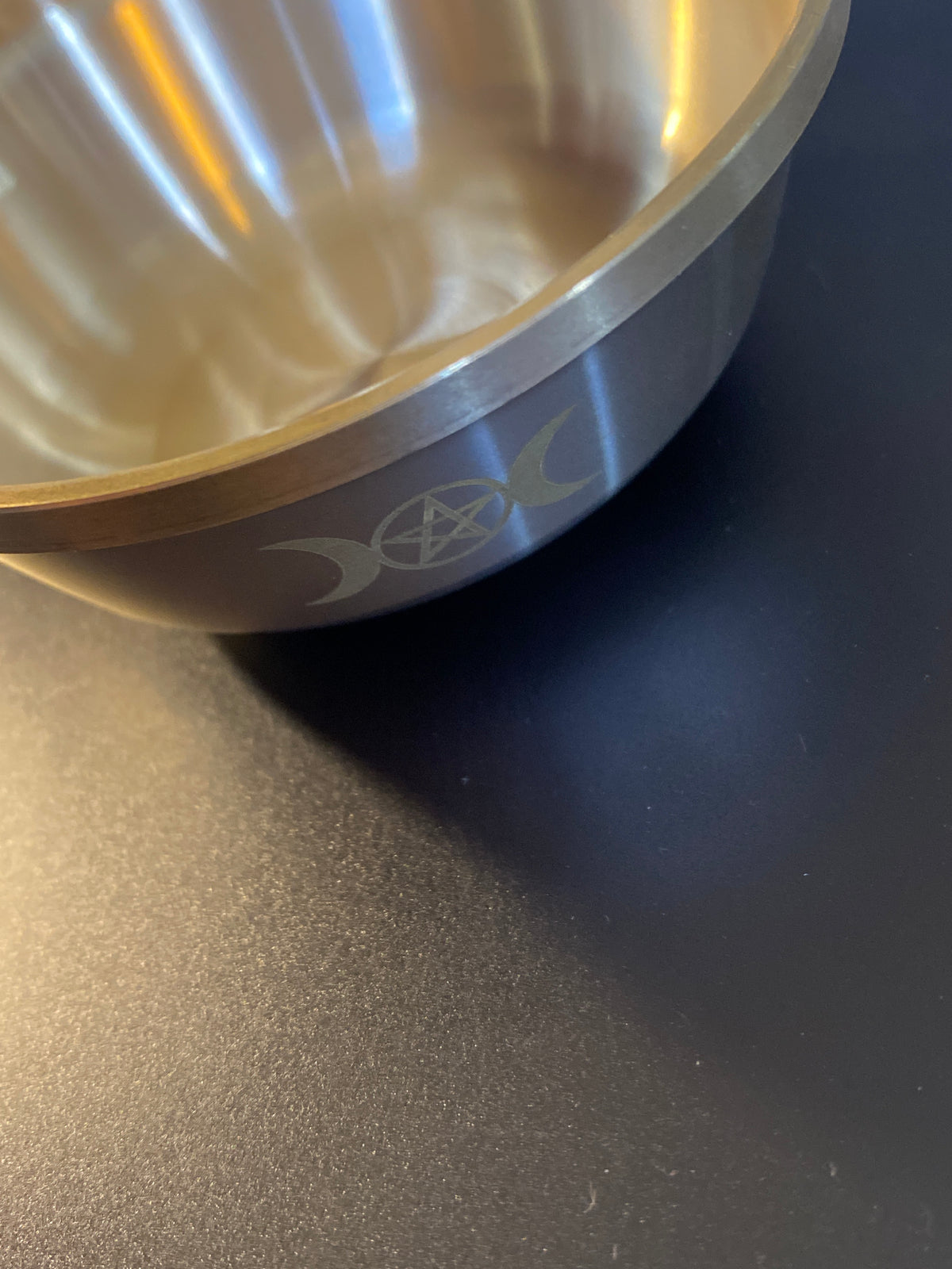 Offering Bowl with Triple Moon and Pentacle