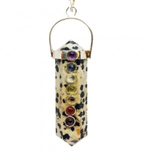 Dalmatian Jasper Point Pendant