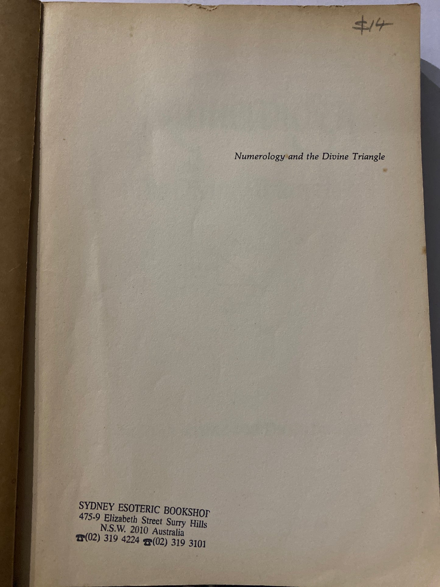 Numerology and the Divine Triangle by Faith Javane & Dusty Bunker