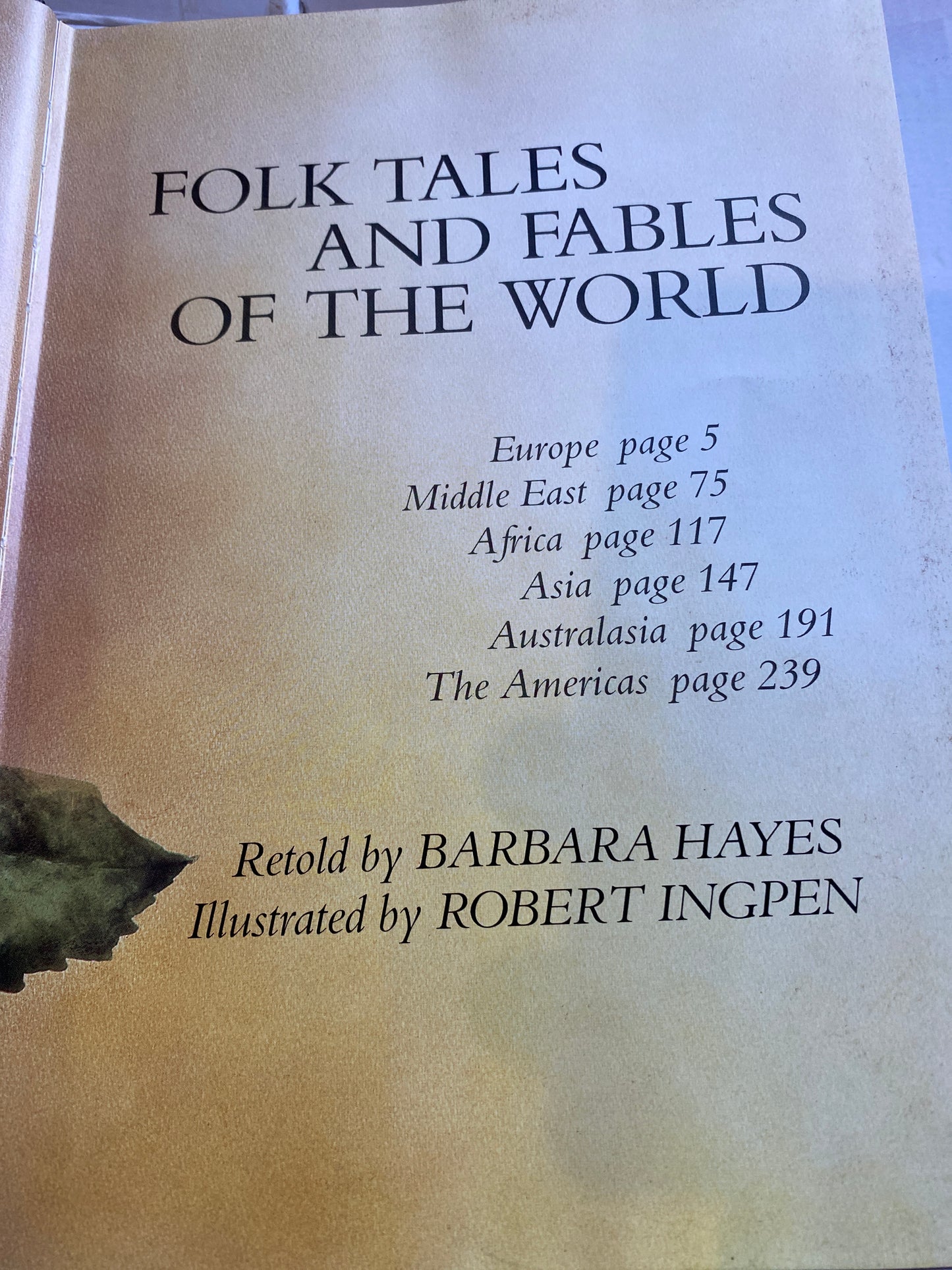 Folk Tales and Fables of the World - Barbara Hayes & Robert Ingpen (Hardcover)