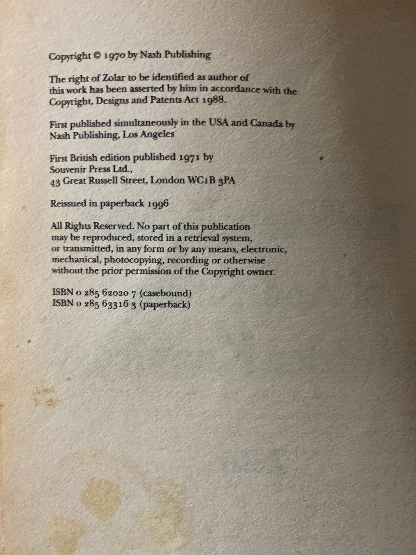 Encyclopedia of Ancient and Forbidden Knowledge by Zolar