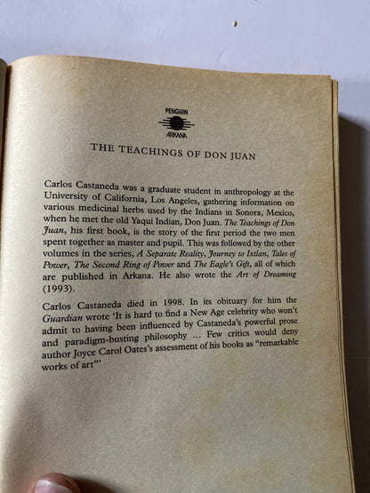 The Teachings of Don Juan: A Yaqui Way of Knowledge by Carlos Castaneda