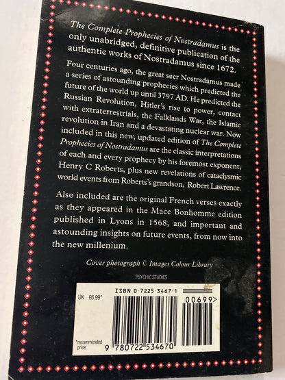 The Complete Prophecies of Nostradamus - Author: Nostradamus ISBN: 9780722534670
