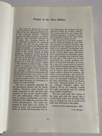 The Religious Bodies of America – F. E. Mayer | 1961 Hardcover