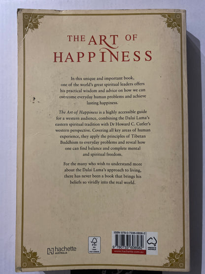 The Art of Happiness: A Handbook for Living by the Dalai Lama & Howard C. Cutler white cover