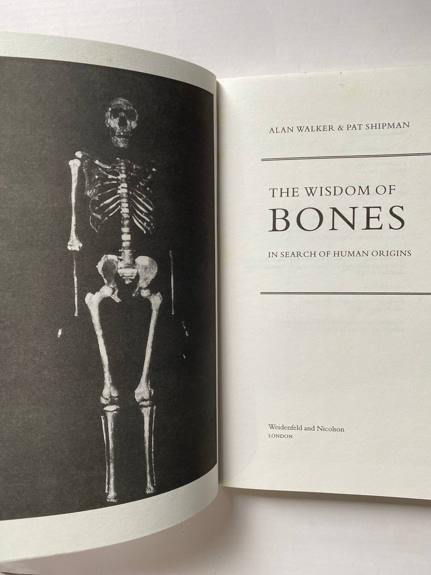 The Wisdom of Bones: In Search of Human Origins by Alan Walker (1996)