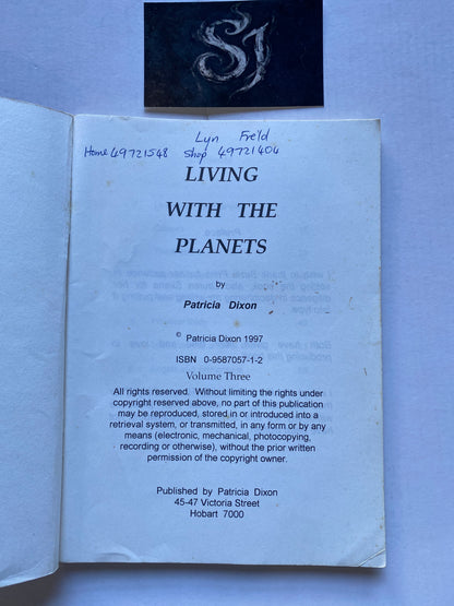Living with the Planets by Patricia Dixon Rare Australian New Age Astrology Guide