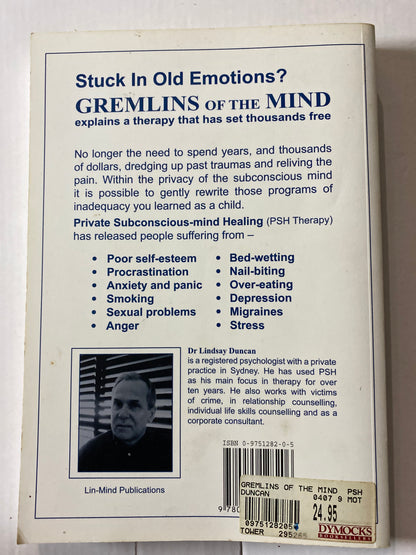Gremlins of the Mind: PSH Therapy for Subconscious Change by Dr Lindsay Duncan