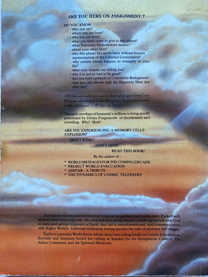 On Earth Assignment by Tuella (Thelma Terrell) 1988 first edition from Guardian Action International — a small independent press