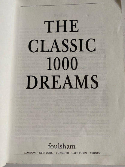 Classic 1000 Dreams by Foulsham Books