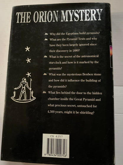The Orion Mystery by Robert Bauval