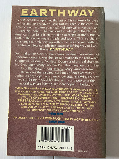 Earthway: A Native American Visionary's Path to Total Mind, Body, and Spirit Health by Mary Summer Rain