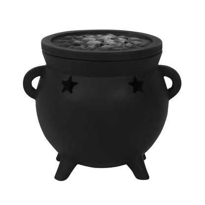 Triquetra Cauldron Incense Cone Burner with Removable Lid