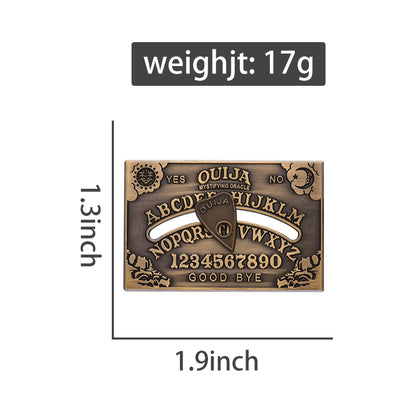 Retro Ouija Enamel Pins - Witchcraft Divination Board Brooch